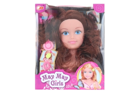Tête à coiffer pour enfants Brunette