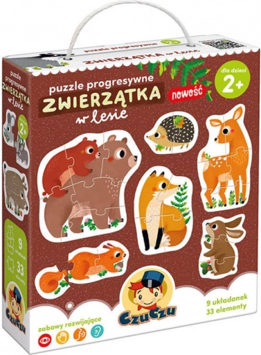 CzuCzu puzzle progressifs Animaux de la forêt