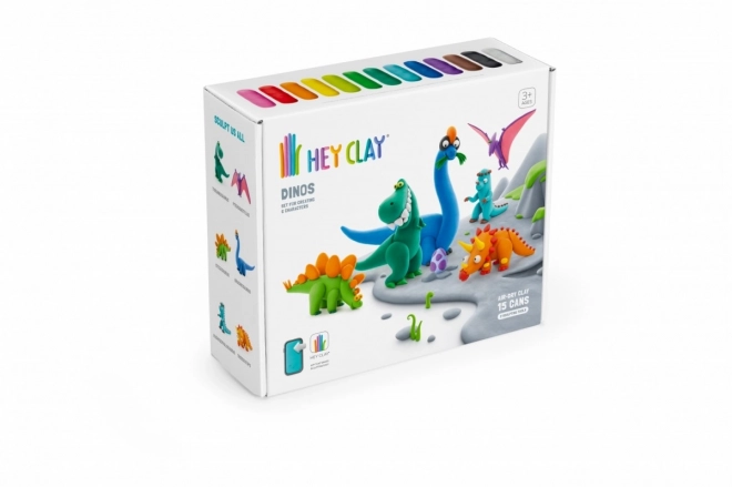 Kit Hey Clay en plastique dinosaures
