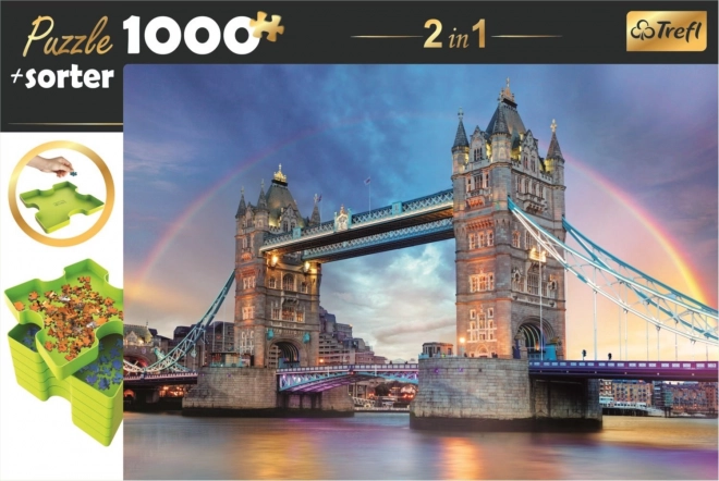 Trefl puzzle Tower Bridge Londres 1000 pièces avec trieur