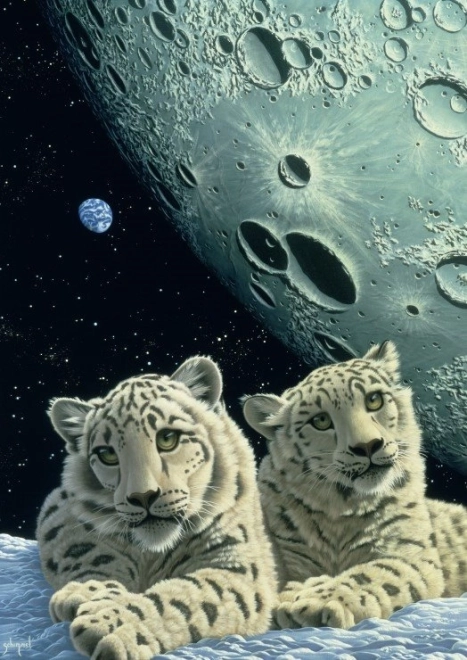 Puzzle Tanière de léopards des neiges 2000 pièces GRAFIKA