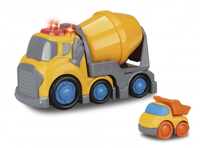 Kiddy Auto bétonnière avec effets 19,5 cm benne basculante 6,5 cm