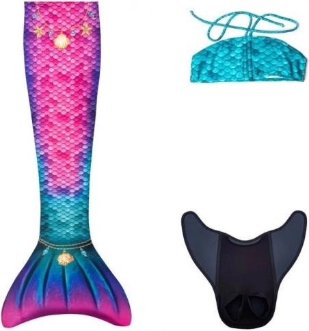 Queue de sirène pour fille – nageoire Aquaris Star avec bikini
