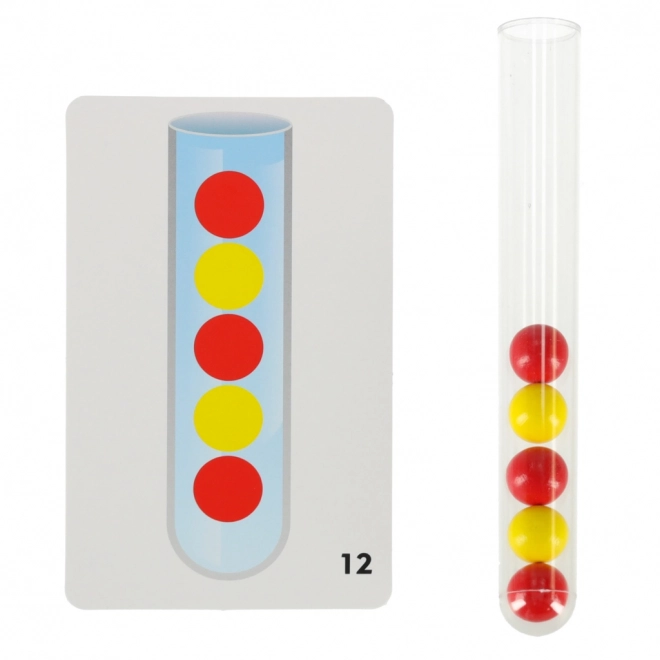Puzzle éducatif - billes Montessori colorées