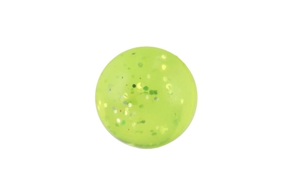 Balle rebondissante colorée avec paillettes