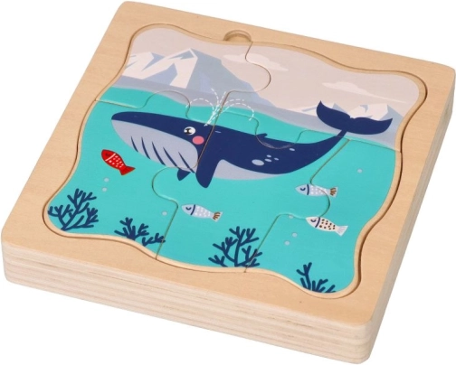 Puzzle superposés en bois Animaux de l’Arctique