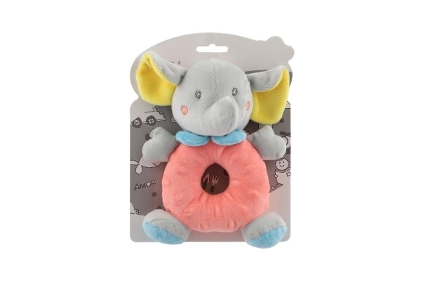Hochet en peluche Éléphant pour bébés