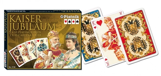 Cartes à jouer de luxe Kaiser Jubiläum