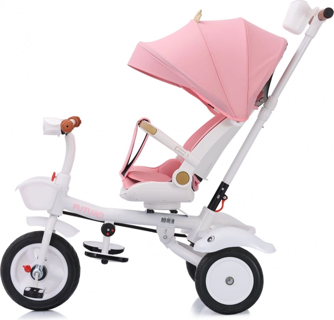 CHIPOLINO Tricycle avec toit Futuro 2 en 1 Princesse