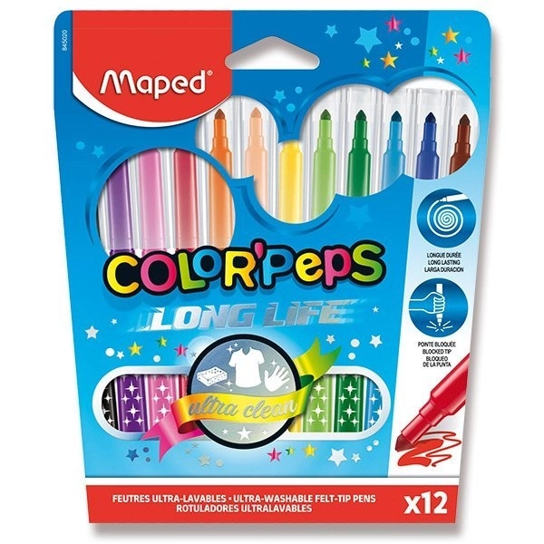 MAPED Fixy Color'Peps Long Life 12pcs