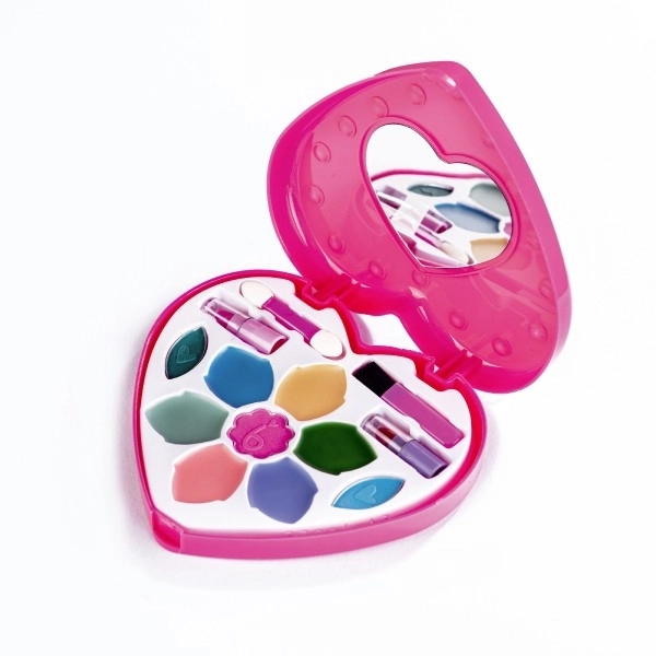 Ensemble de maquillage pour enfants Beauted en forme de cœur avec miroir