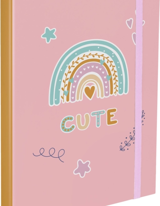 BAAGL chemises pour cahiers scolaires A4 arc-en-ciel rose