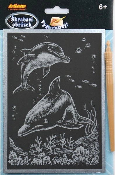 Image à gratter argenté 14x22cm