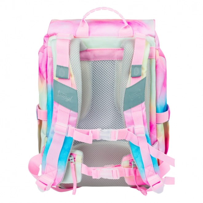ENSEMBLE BAAGL 3 Airy Rainbow Unicorn : cartable, trousse, sac