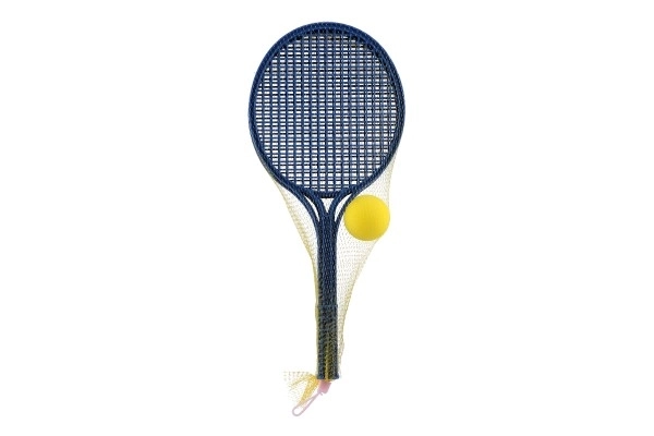 Tennis souple plastique coloré + balle 53cm en filet