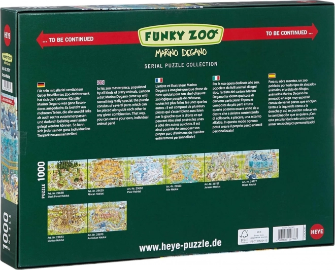 HEYE Puzzle ZOO Folle: Exposition Océan 1000 pièces