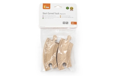 Petites courbes en bois 4 pièces