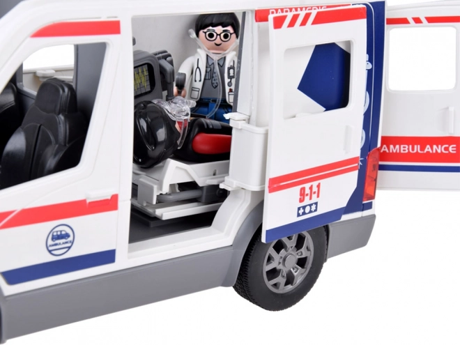 Figurines interactives civières ambulance son lumineux ZA5456