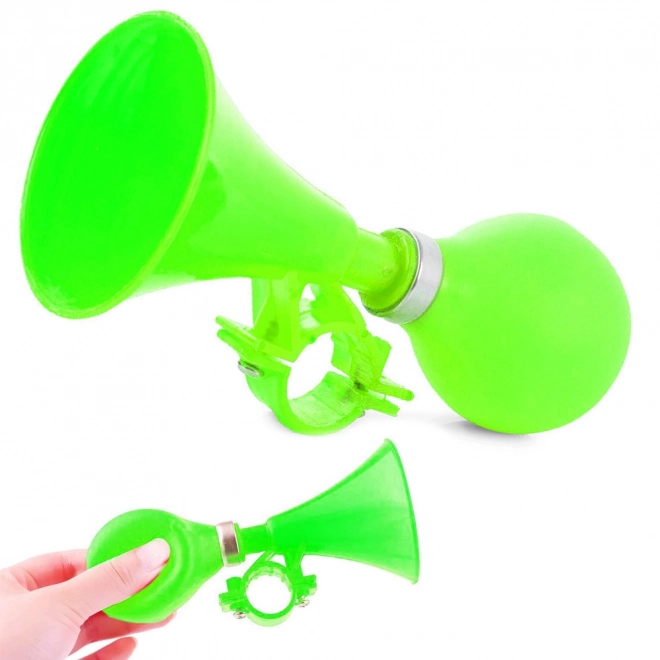Klaxon pour vélo avec ballon en caoutchouc vert