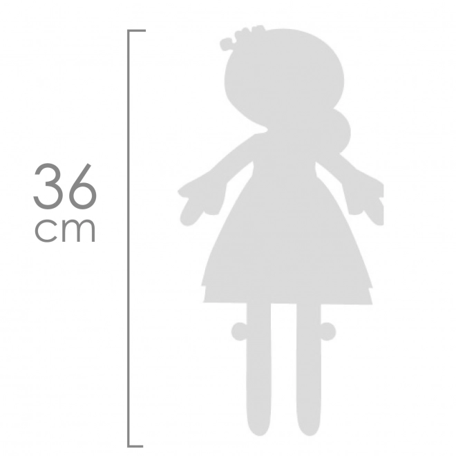 DeCuevas 20045 Poupée en Peluche PROVENZA - 36 cm avec berceau