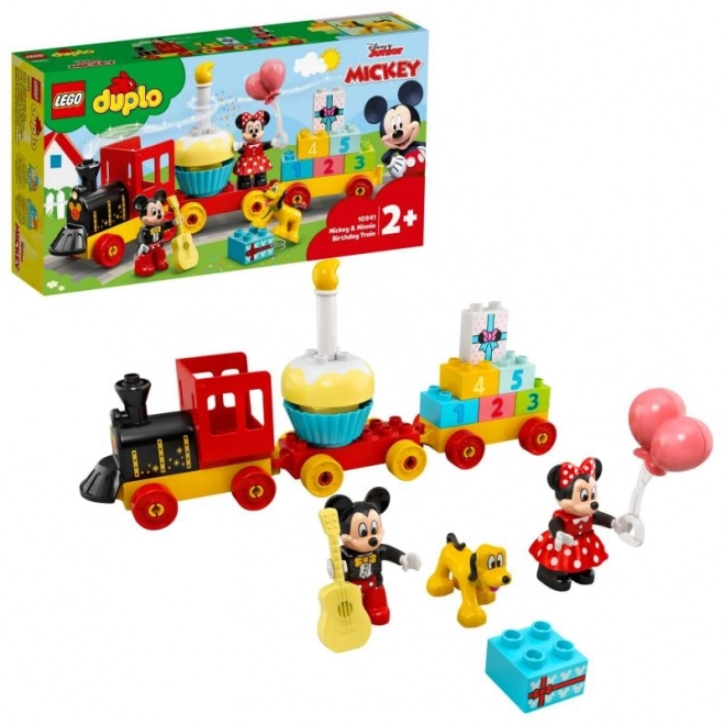LEGO 10941 DUPLO Train d’anniversaire de Mickey et Minnie