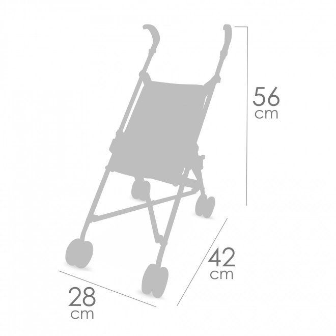 DeCuevas 90079 Poussette pliante pour poupées clubs de golf KOALA 2024 - 56 cm