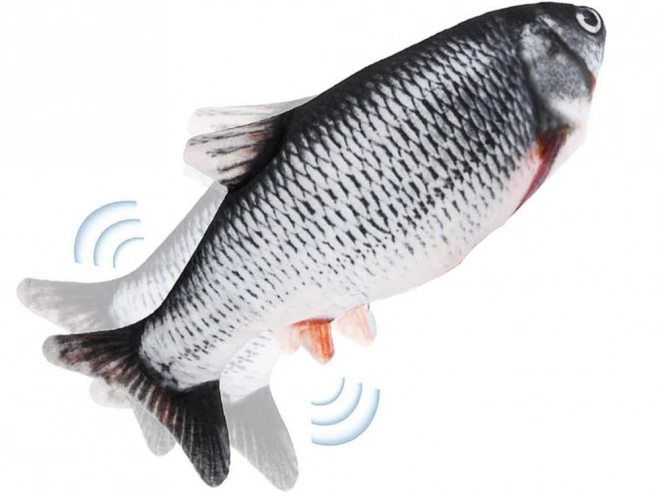 Mascotte poisson avec queue mobile