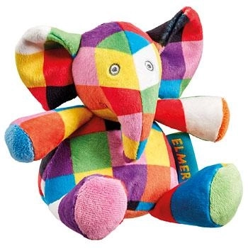 Jouet en peluche Elmer l'éléphant