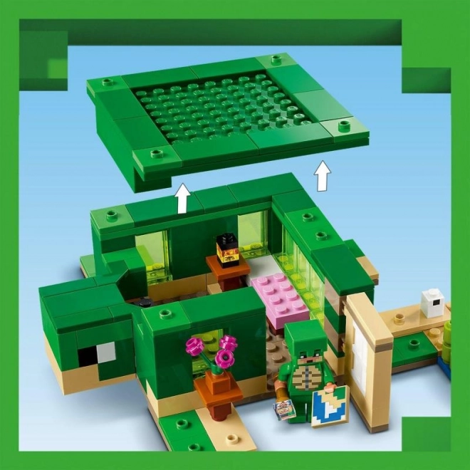 Dôme de tortue Minecraft sur la plage