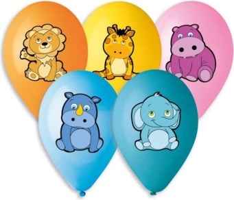 Ballons gonflables avec animaux 30 cm, 5 pcs
