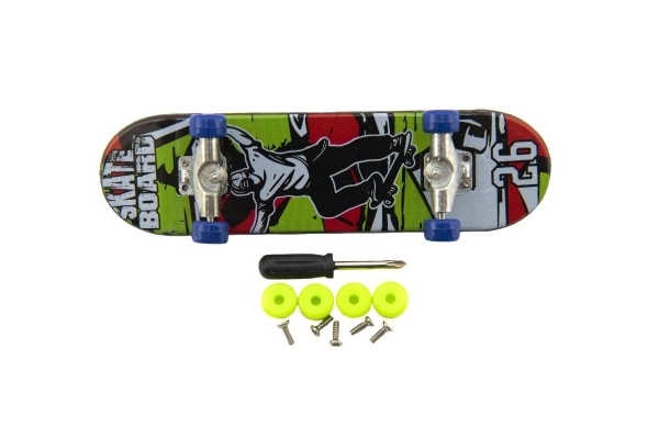 Skateboard à doigts vissable avec accessoires - 9 cm