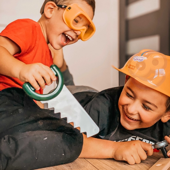 Grande boîte à outils pour enfants Woopie avec perceuse, 15 éléments