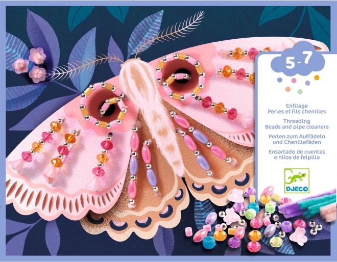 DJECO Kit d’enfilage de perles Magie lumineuse de la nuit