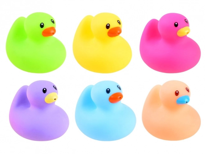 Canards en caoutchouc colorés pour le bain