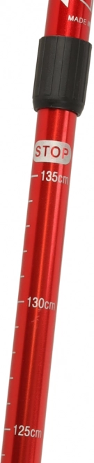 Bâtons de randonnée pliables pour Nordic Walking 2 pièces rouges