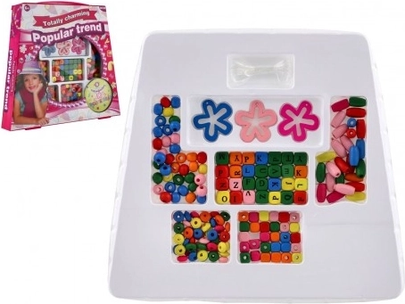 Kit créatif de perles colorées avec cordon