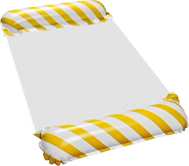 Matelas de plage gonflable jaune pour l'eau