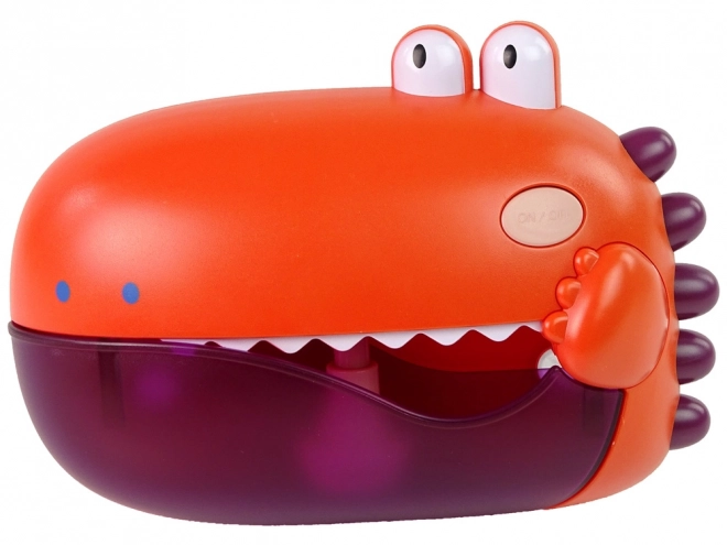 Jouet pour le bain Dino – générateur de bulles rouge à piles