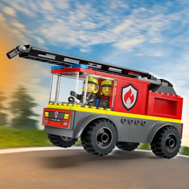Voiture de pompier LEGO City avec échelle