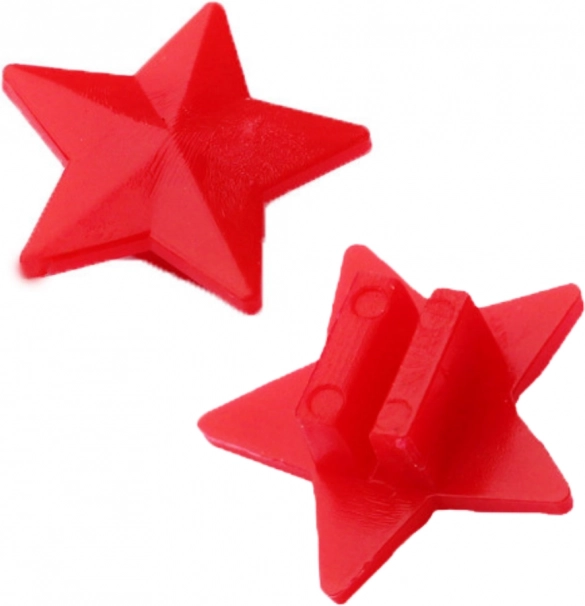 Perles pour rayons de vélo Étoiles 35 pcs colorées