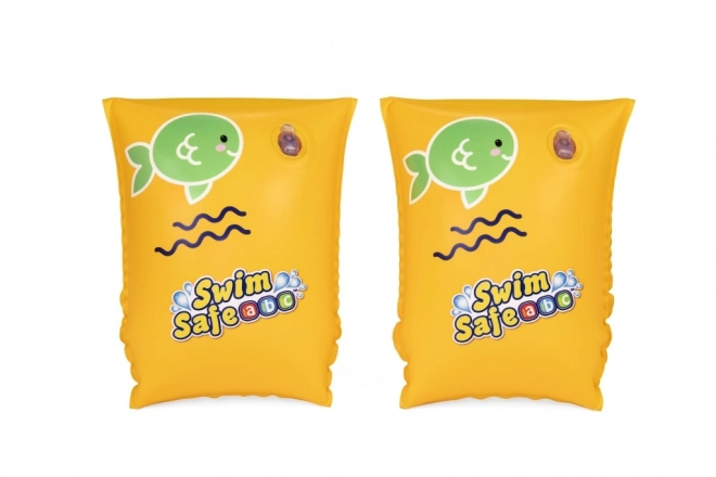 Brassards de natation gonflables jaunes S 25x15cm BESTWAY
