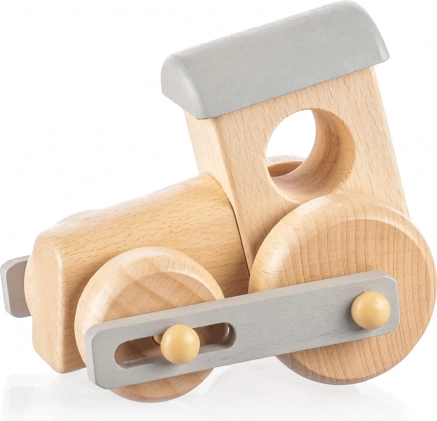 Petit train en bois, Gris