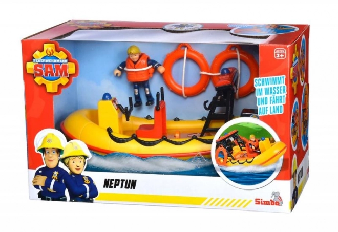 Sam le Pompier bateau Neptune avec figurine