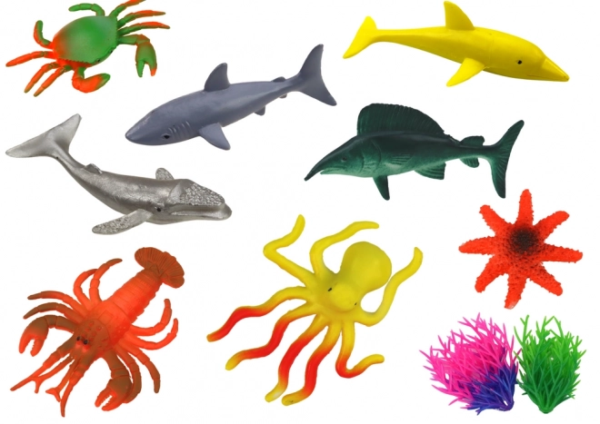 Ensemble de créatures marines 8 pièces plantes aquatiques