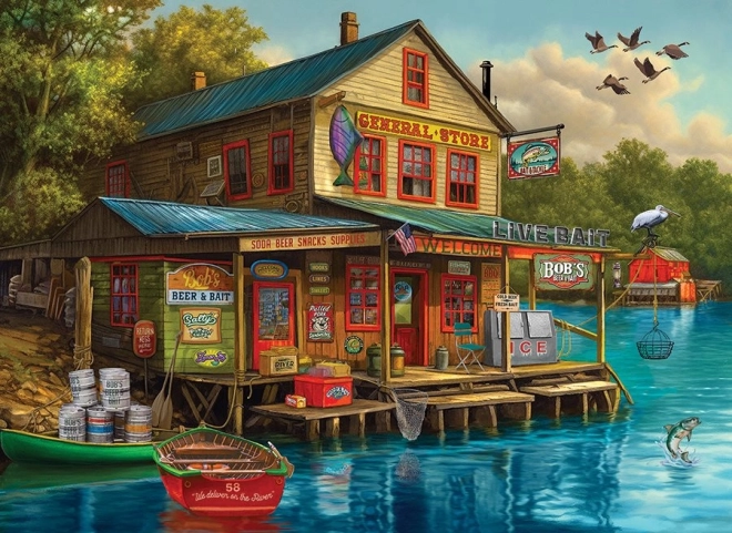 Puzzle Boutique de Bob: Bière & Appât 1000 pièces