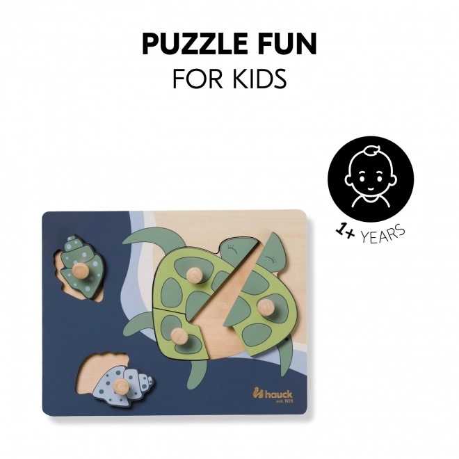 Puzzle en bois - tortue