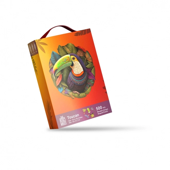 Puzzle en bois toucan 500 pièces