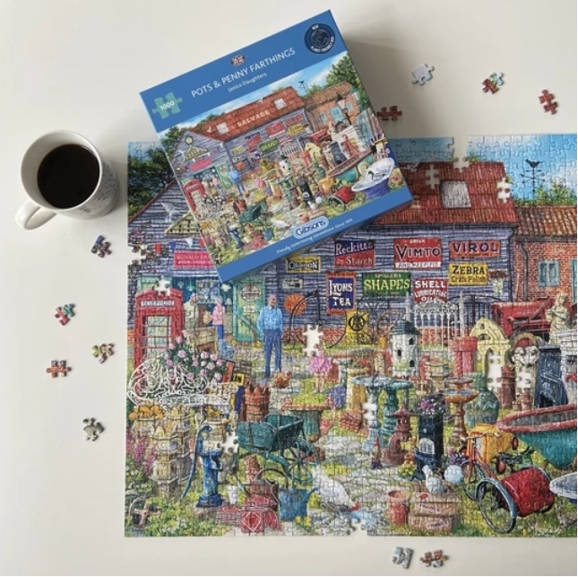 GIBSONS Puzzle Casseroles et bric-à-brac pour trois fois rien 1000 pièces