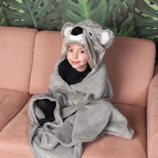 Capuche koala et poches avec pattes