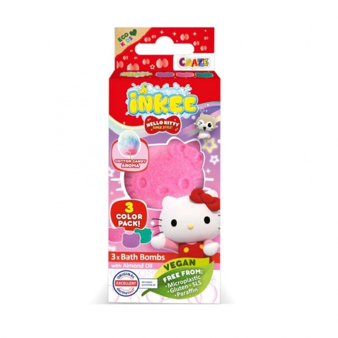 INKEE - Mini pack bombe effervescente - Hello Kitty